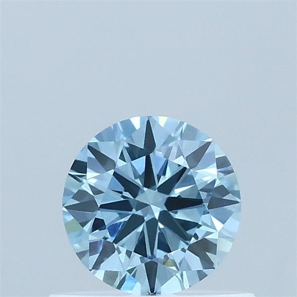 0.51 Ct. Fancy Vivid Blue Round Lab Grown Diamond