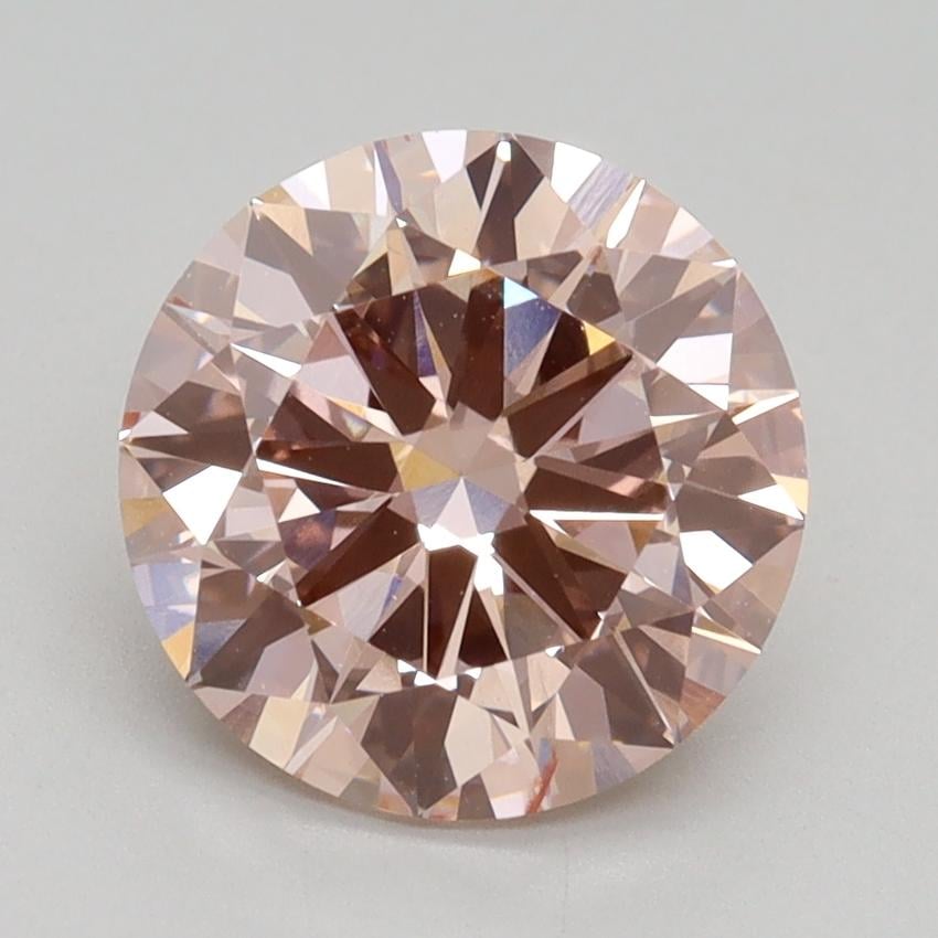 2.50 Ct. Fancy Intense Pink Round Lab Grown Diamond