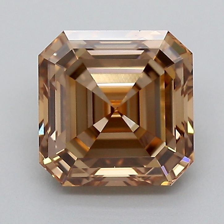 1.54 Ct. Fancy Light  Brown Asscher Lab Grown Diamond