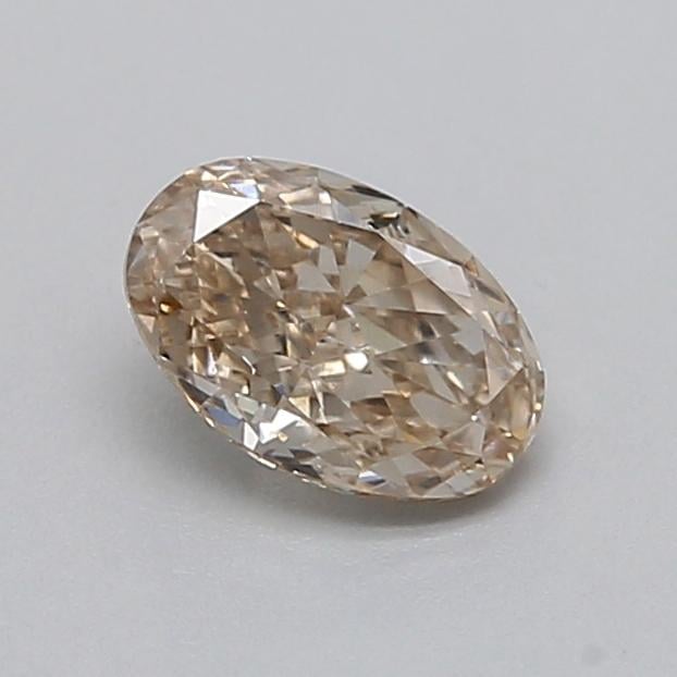 0.35 Ct. Very Light  Brown Oval Lab Grown Diamond