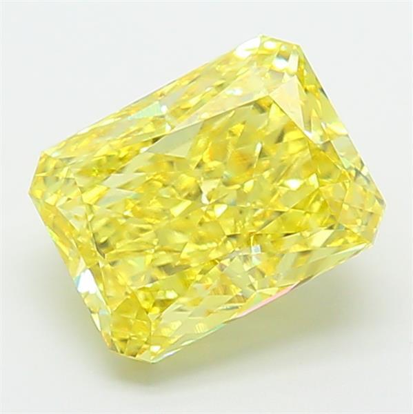 4.07 Ct. Fancy Intense Yellow Radiant Lab Grown Diamond