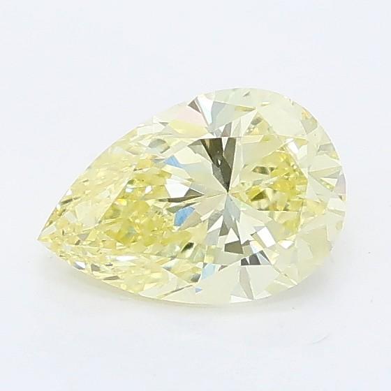 0.59 Ct. Fancy Light Yellow Pear Lab Grown Diamond