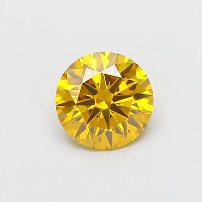 1.22 Ct. Fancy Vivid  Yellow Round Lab Grown Diamond