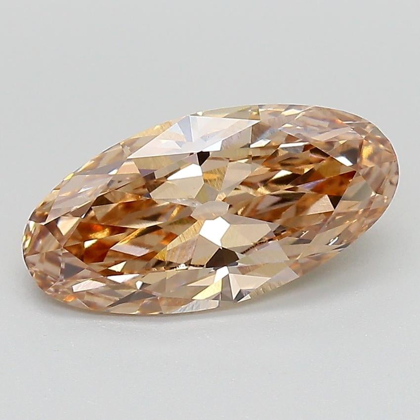 2.00 Ct. Fancy Light  Brown Oval Lab Grown Diamond