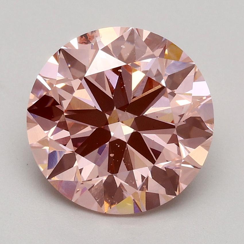 2.50 Ct. Fancy Intense Pink Round Lab Grown Diamond