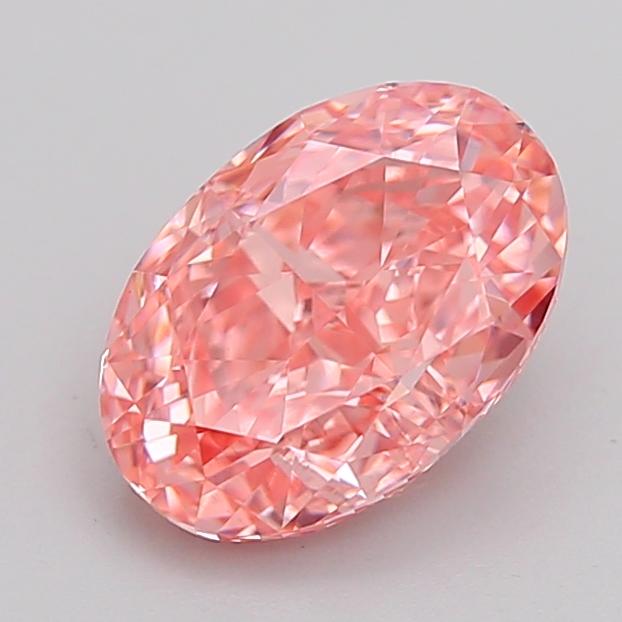 1.72 Ct. Fancy Vivid Pink Oval Lab Grown Diamond
