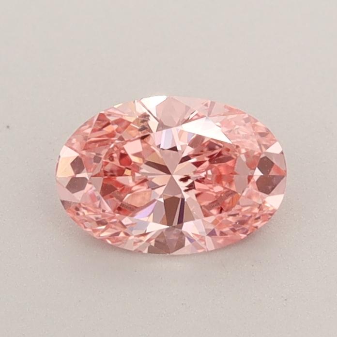 0.54 Ct. Fancy Vivid  Pink Oval Lab Grown Diamond