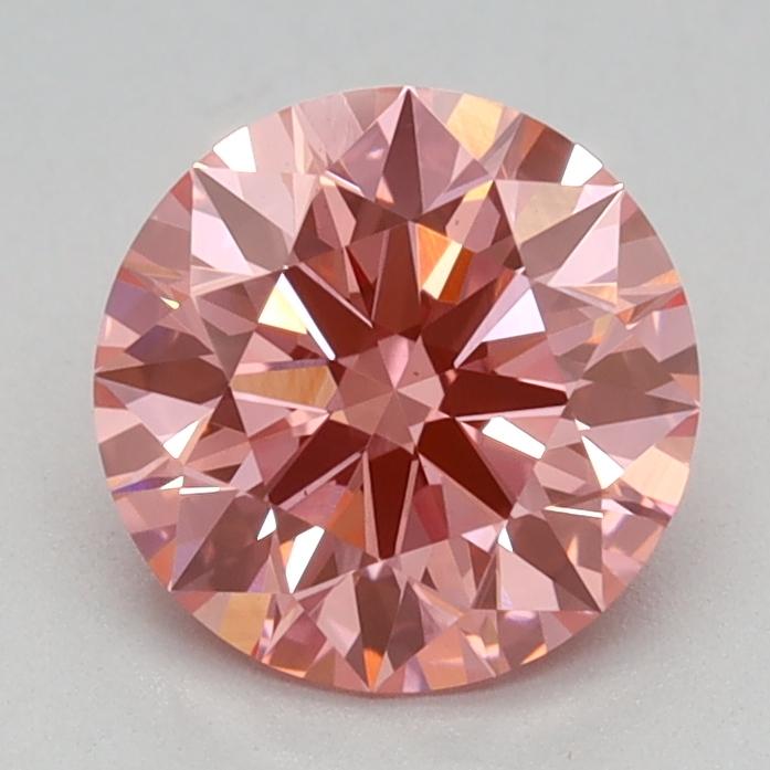 1.01 Ct. Fancy Vivid Pink Round Lab Grown Diamond