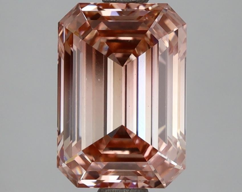 3.03 Ct. Fancy Vivid Pink Emerald Lab Grown Diamond