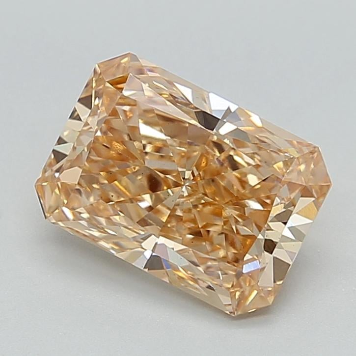 3.01 Ct. Fancy Intense Brownish Orange Radiant Lab Grown Diamond
