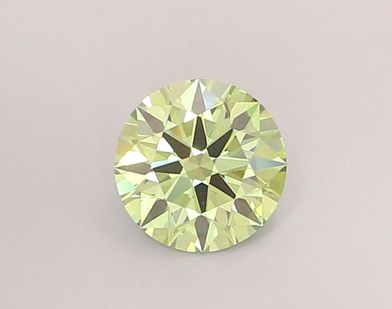 1.04 Ct. Fancy Vivid  Green Round Lab Grown Diamond