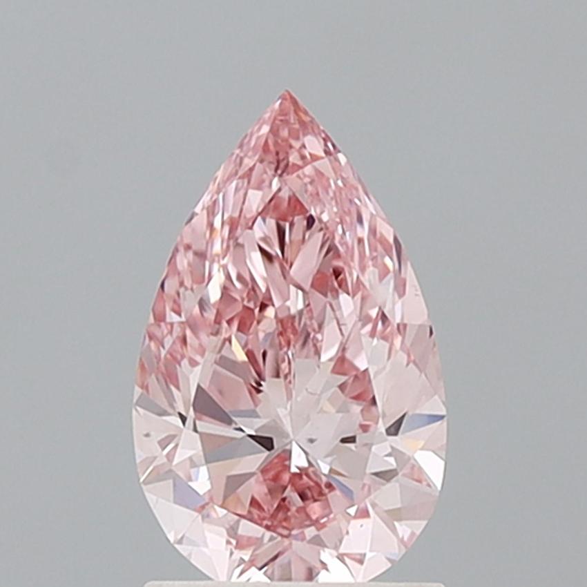 1.37 Ct. Fancy Intense Pink Pear Lab Grown Diamond