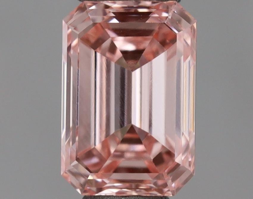 0.55 Ct. Fancy Intense  Pink Emerald Lab Grown Diamond