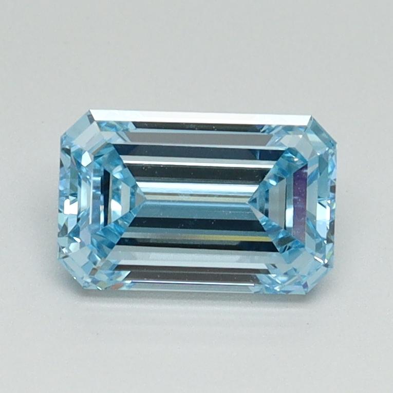 1.06 Ct. Fancy Intense Blue Emerald Lab Grown Diamond