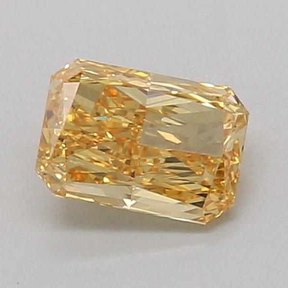 0.96 Ct. Fancy Intense Brownish Yellow Radiant Lab Grown Diamond