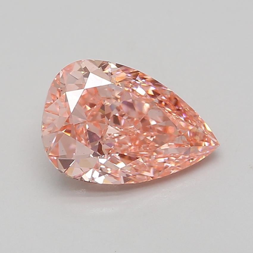 3.78 Ct. Fancy Vivid Pink Pear Lab Grown Diamond
