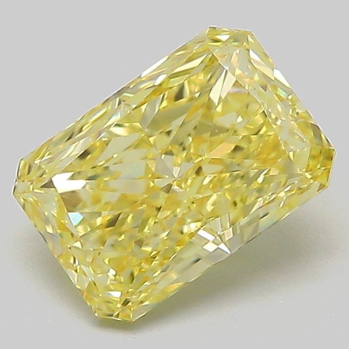 1.74 Ct. Fancy Vivid  Yellow Radiant Lab Grown Diamond