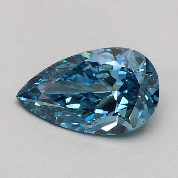 0.31 Ct. Fancy Vivid Blue Pear Lab Grown Diamond