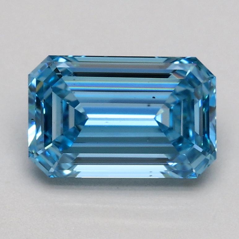 1.07 Ct. Fancy Intense Blue Emerald Lab Grown Diamond
