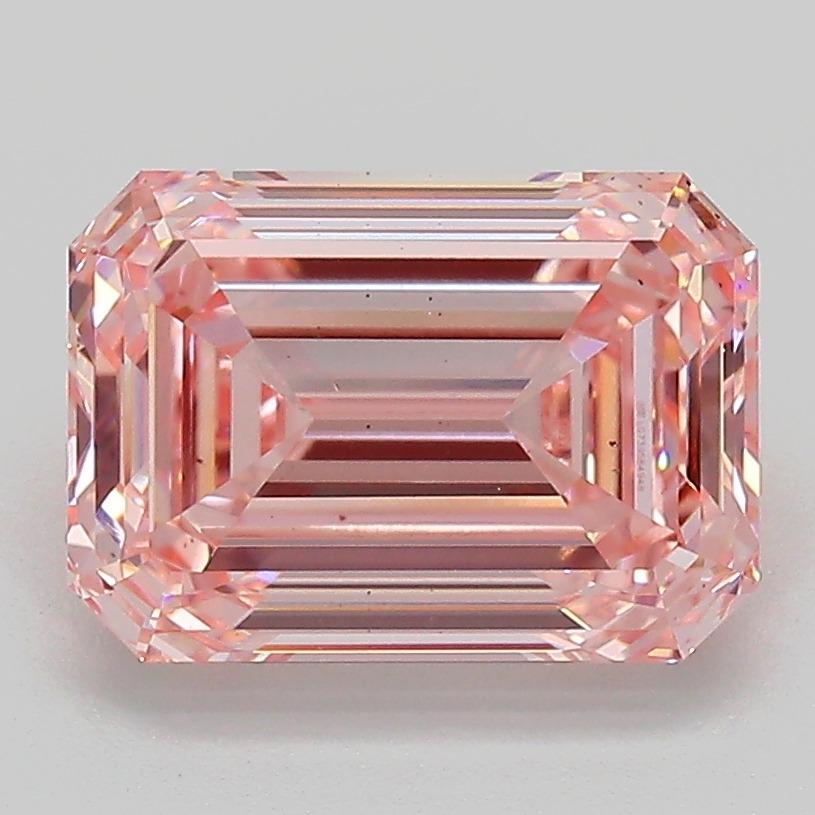 3.00 Ct. Fancy Intense Pink Emerald Lab Grown Diamond