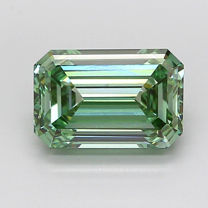 3.34 Ct. Fancy Vivid Green Emerald Lab Grown Diamond