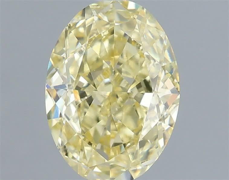 1.04 Ct. Fancy Intense Yellow Oval Lab Grown Diamond