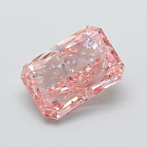 1.52 Ct. Fancy Vivid  Pink Radiant Lab Grown Diamond
