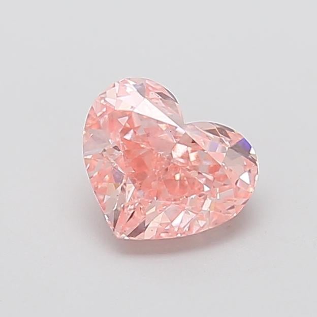 1.55 Ct. Fancy Vivid  Pink Heart Lab Grown Diamond