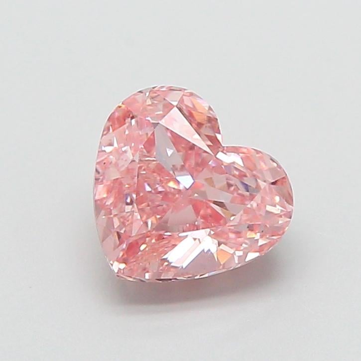 1.51 Ct. Fancy Intense  Pink Heart Lab Grown Diamond