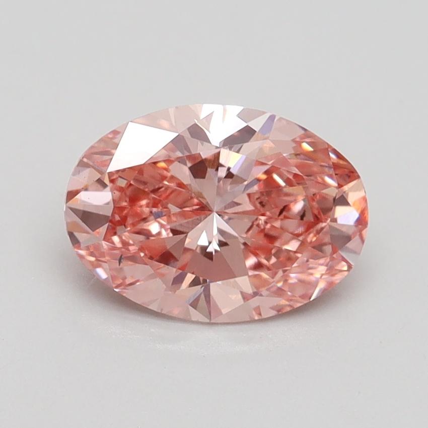 1.34 Ct. Fancy Intense Pink Oval Lab Grown Diamond