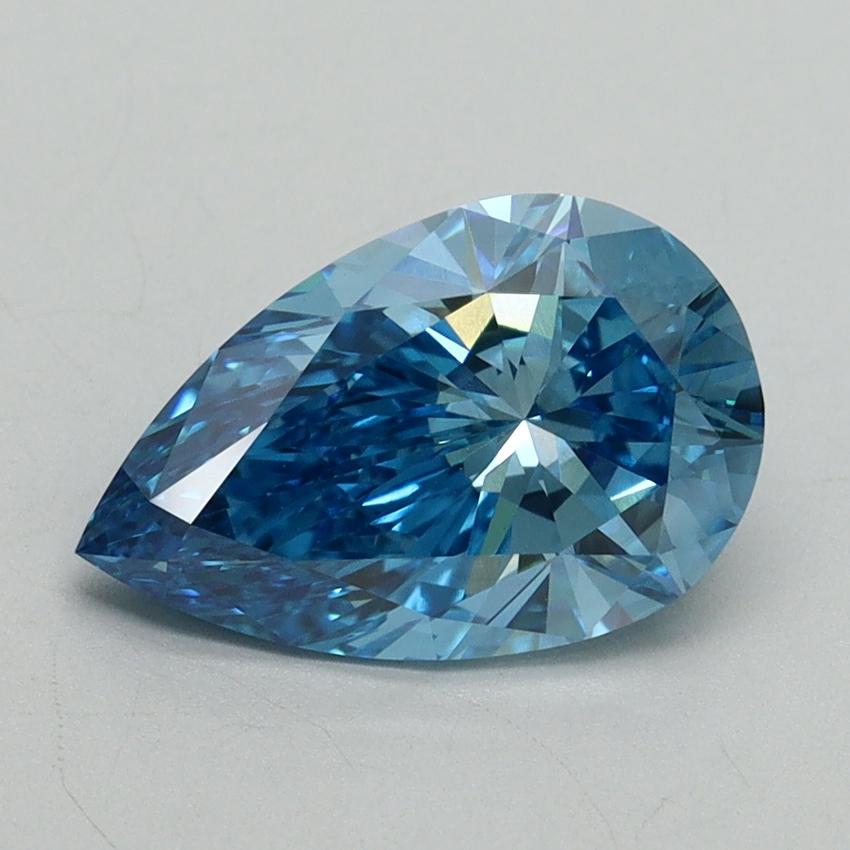 2.08 Ct. Fancy Vivid Blue Pear Lab Grown Diamond