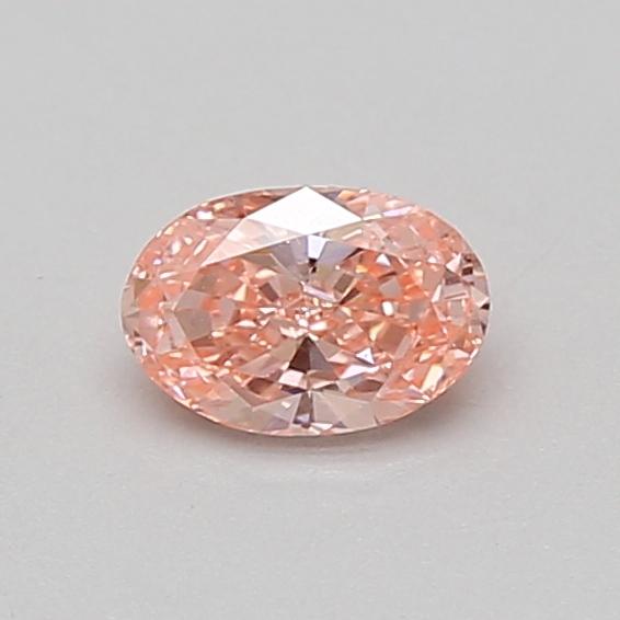 0.45 Ct. Fancy Vivid Pink Oval Lab Grown Diamond