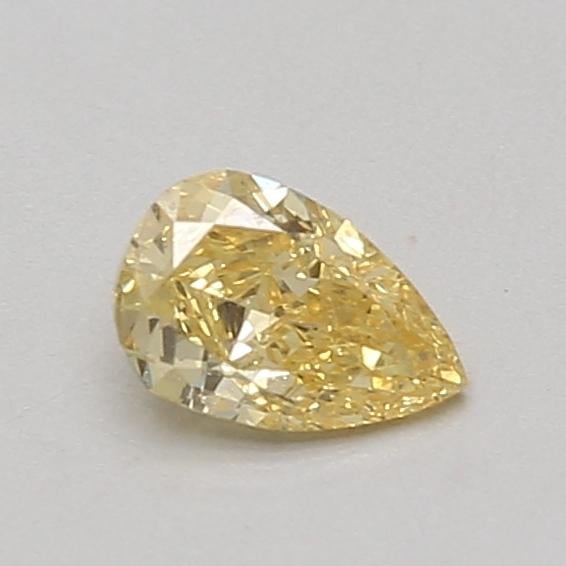 0.53 Ct. Fancy Intense Yellow Pear Lab Grown Diamond