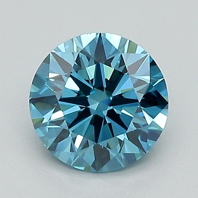 1.07 Ct. Fancy Vivid Blue Round Lab Grown Diamond