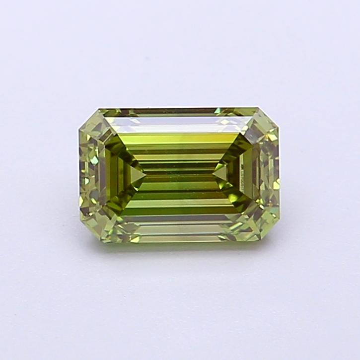 1.06 Ct. Fancy Vivid  Green Emerald Lab Grown Diamond