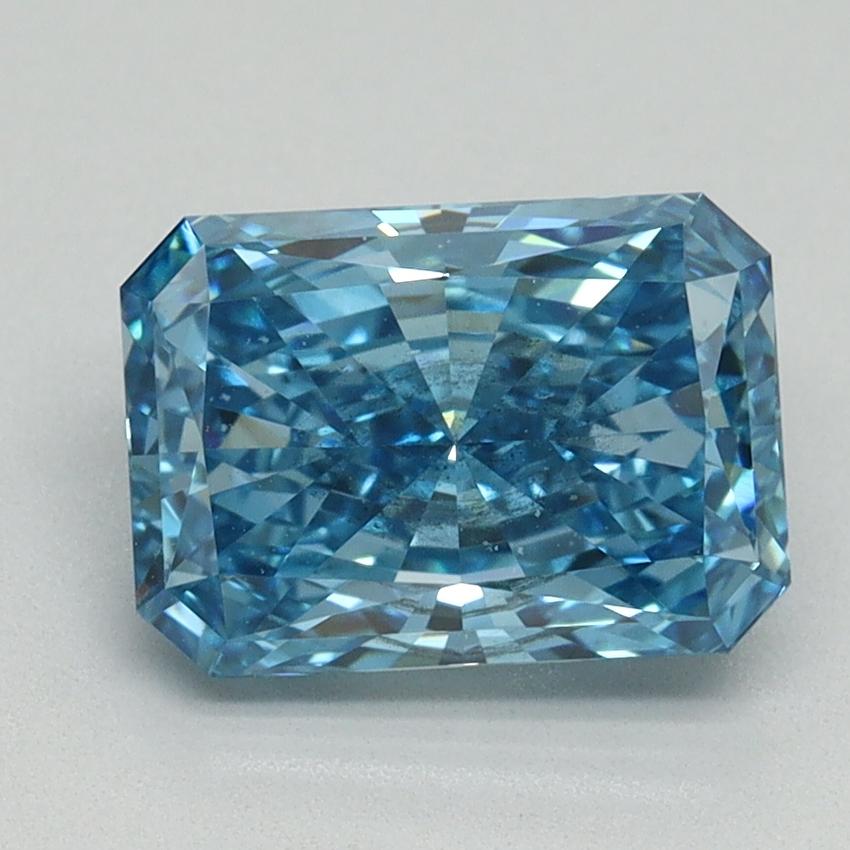 2.03 Ct. Fancy Vivid Blue Radiant Lab Grown Diamond