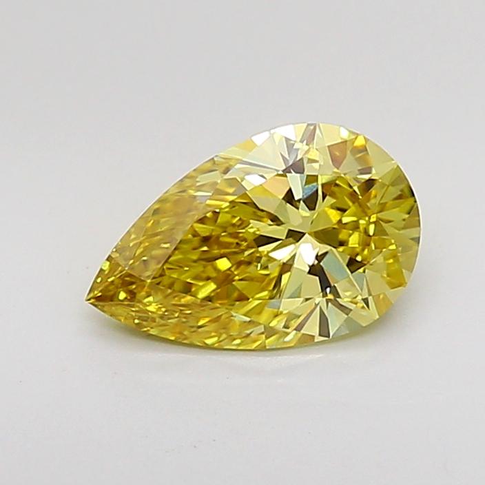 1.09 Ct. Fancy Intense Yellow Pear Lab Grown Diamond