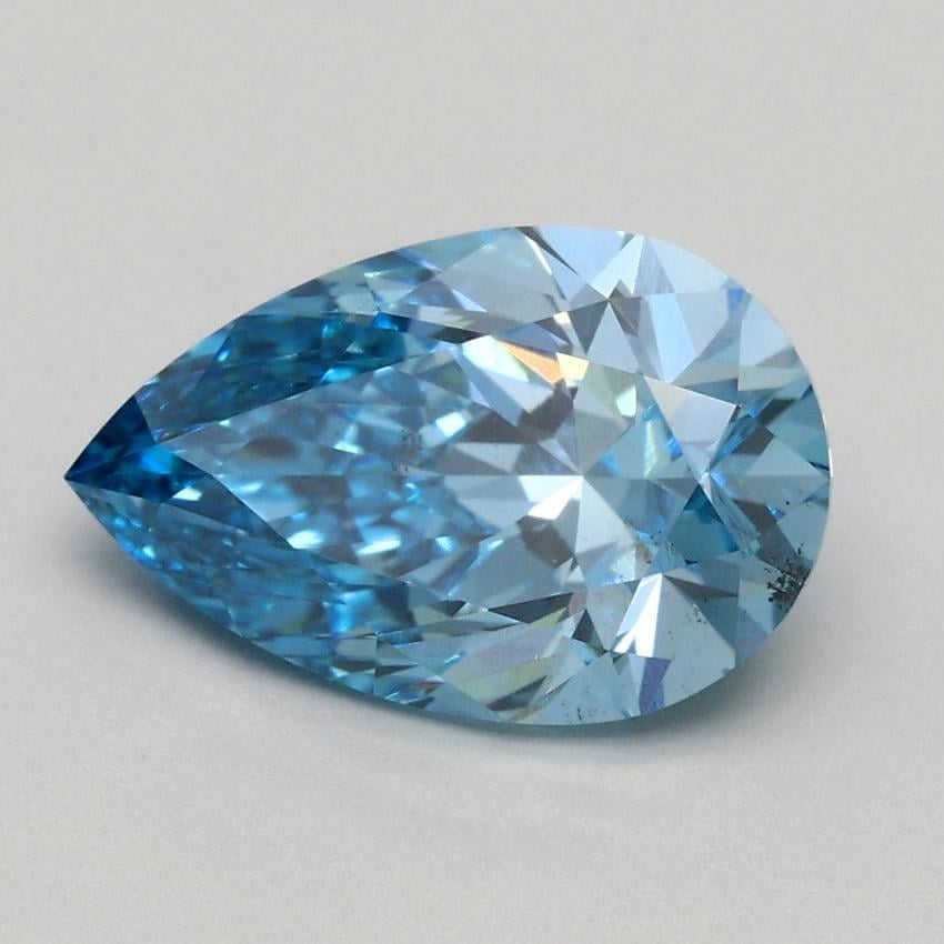 1.50 Ct. Fancy Vivid Blue Pear Lab Grown Diamond