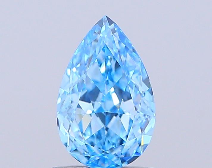 1.03 Ct. Fancy Vivid Blue Pear Lab Grown Diamond