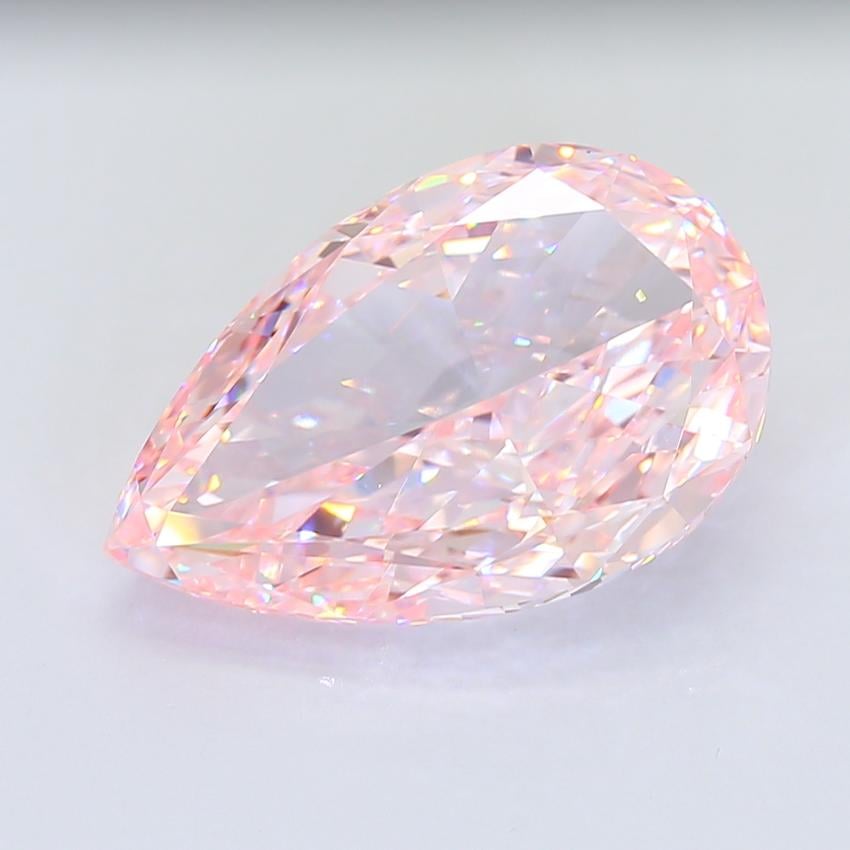 15.06 Ct. Fancy Intense Pink Pear Lab Grown Diamond