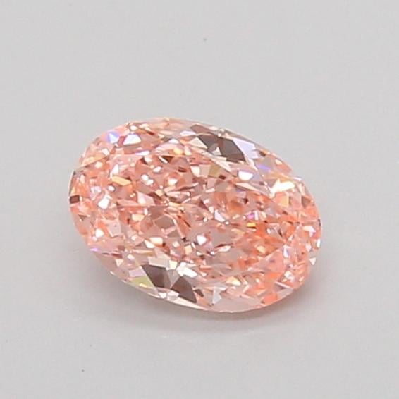 0.62 Ct. Fancy Vivid Pink Oval Lab Grown Diamond