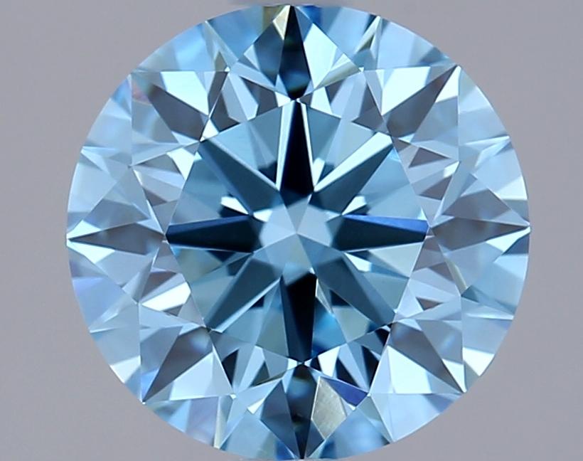 1.49 Ct. Fancy Vivid  Blue Round Lab Grown Diamond
