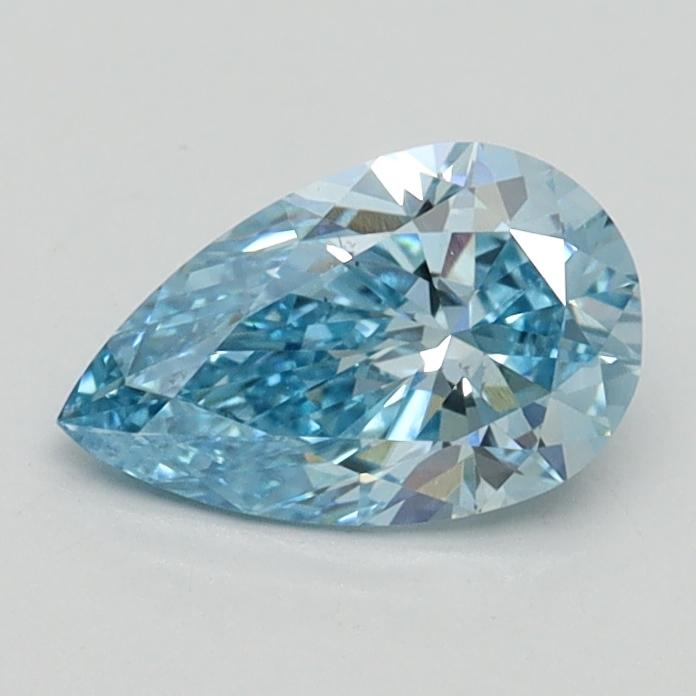 0.74 Ct. Fancy Intense Blue Pear Lab Grown Diamond