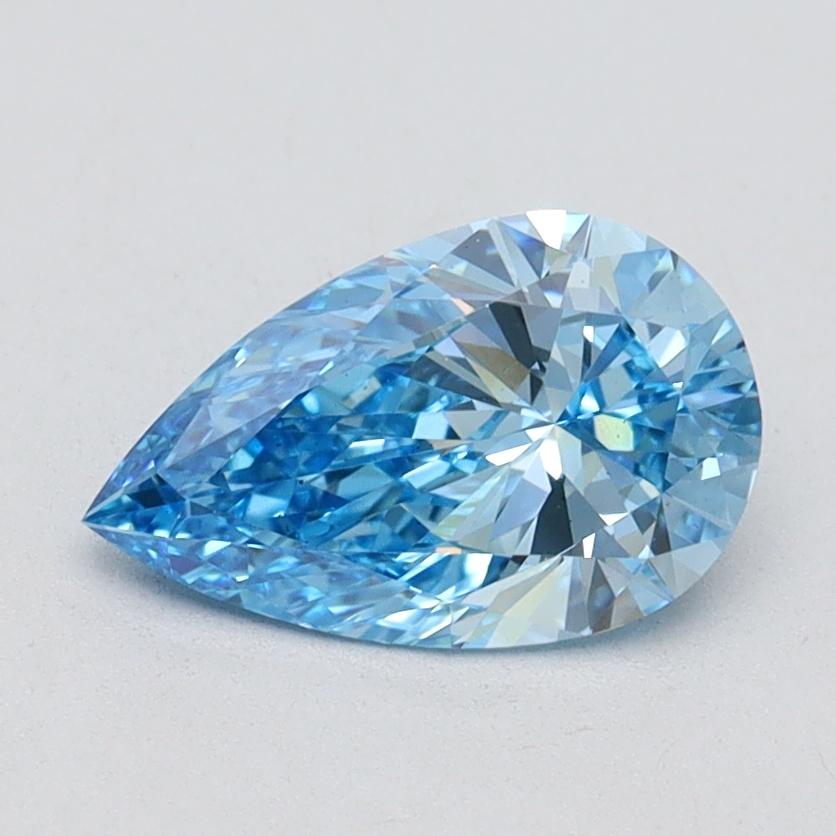 1.05 Ct. Fancy Vivid Blue Pear Lab Grown Diamond