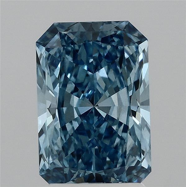 2.09 Ct. Fancy Vivid  Blue Radiant Lab Grown Diamond
