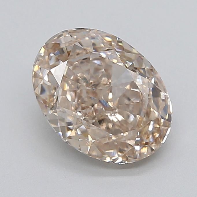 2.05 Ct. Very Light  Brown Oval Lab Grown Diamond