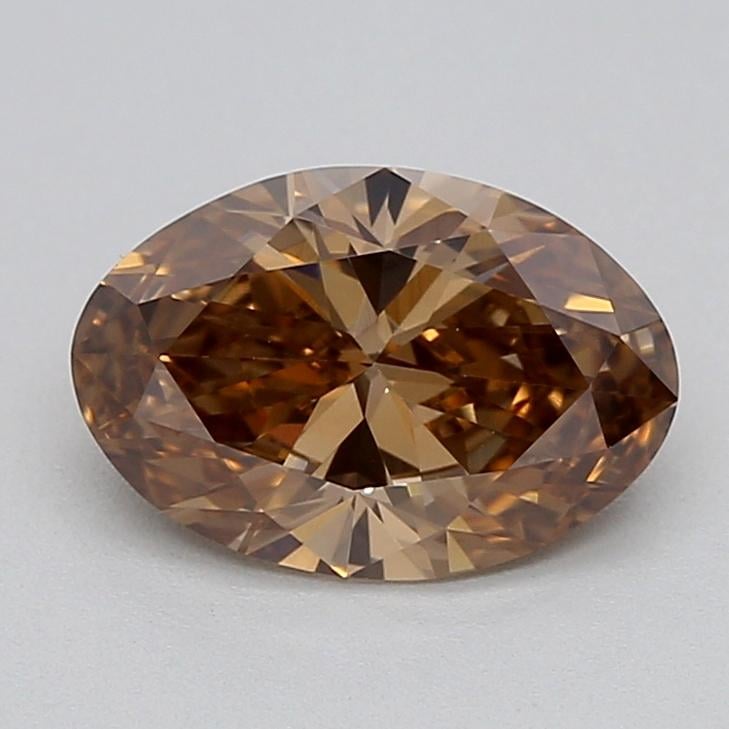 1.08 Ct. Fancy  Brown Oval Lab Grown Diamond
