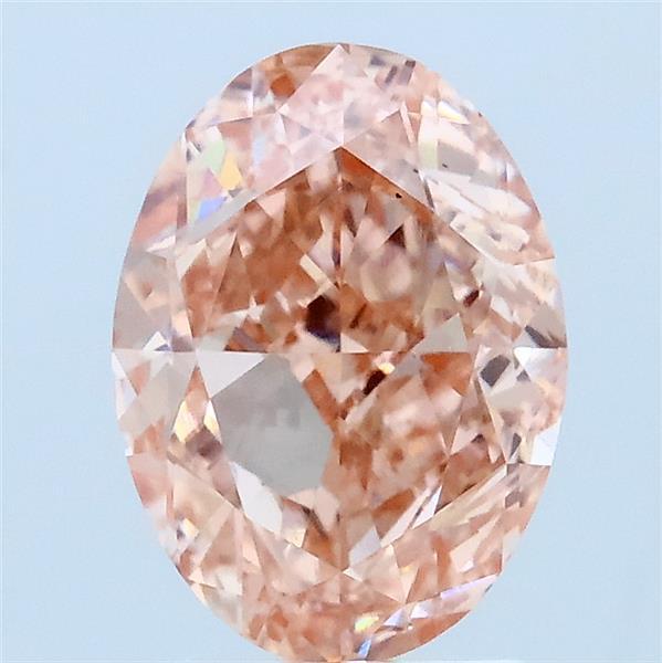 2.02 Ct. Fancy Intense Pink Oval Lab Grown Diamond