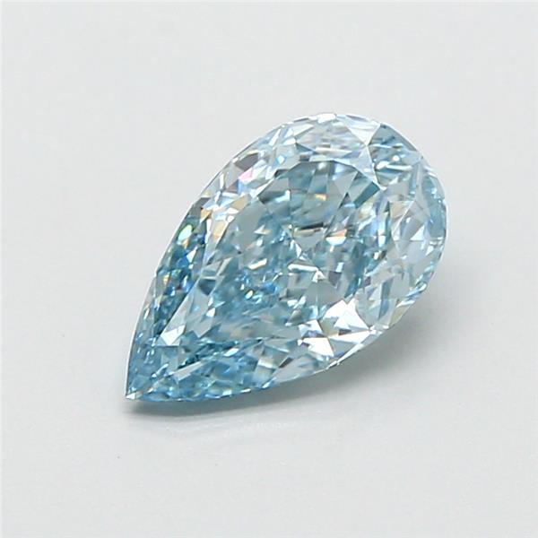 1.02 Ct. Fancy Vivid Blue Pear Lab Grown Diamond