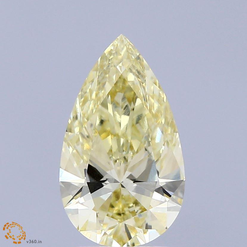 2.02 Ct. Fancy Yellow Pear Lab Grown Diamond